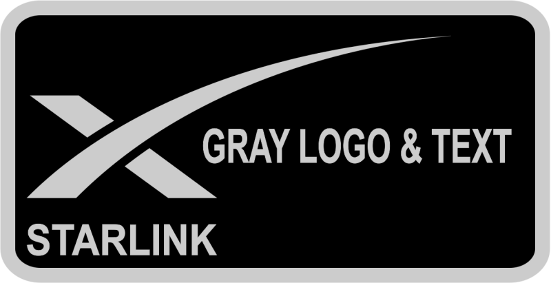 Starlink SpaceX Name Tag 