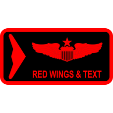 Image for 753 TEG Det 1 B-21 Black/Red Name Tag