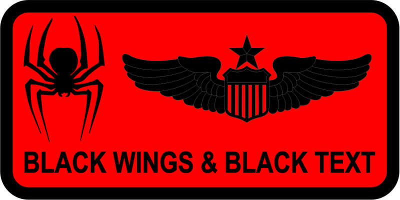 OGW Red Widowmakers Name Tag