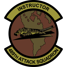 Image for 489 ATKS Tiger on Airplane Patch - Instructor OCP
