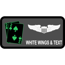 Image for 22 ATKS Dk Gray B/G with Cards Name Tag