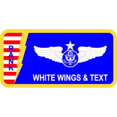 Image for 91 ATKS Red/White Stripes Name Tag