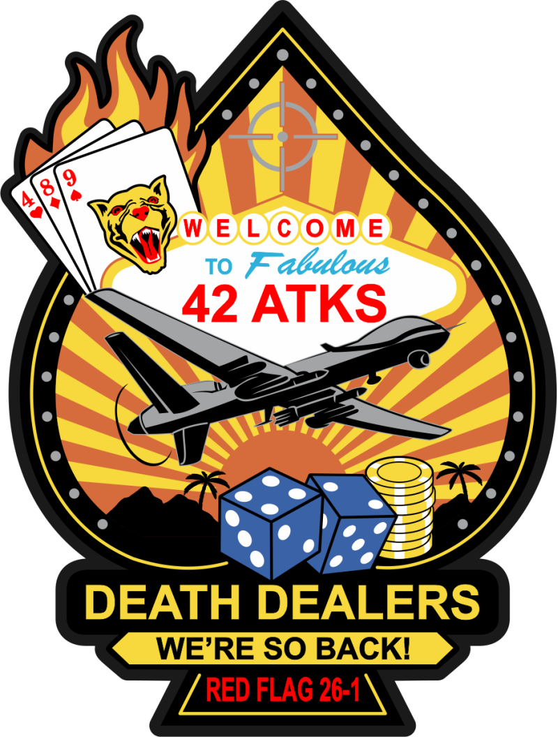 489 ATKS / 42 ATKS Death Dealers Red Flag Patch PVC