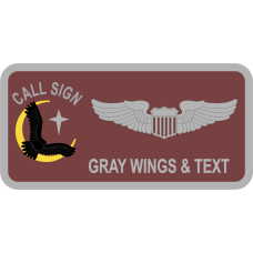 Image for 55 RQS Friday Call Sign Black Hawk Name Tag 2025
