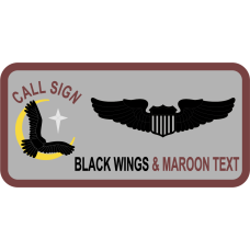 Image for 55 RQS M-Th Call Sign Black Hawk Name Tag 2025