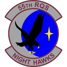 Image for 55 RQS Night Hawks Patch 2025 Maroon Text
