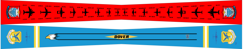 436 OG Bold Tail Flash Flight Scarf, Dover AFB
