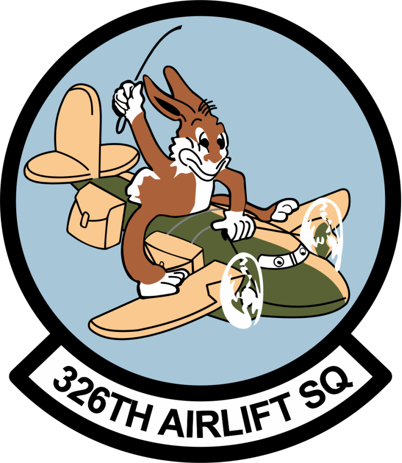 326 AS Bunny Flying Aircraft Patch