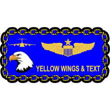 Image for 436 AW Safety Blue Name Tag