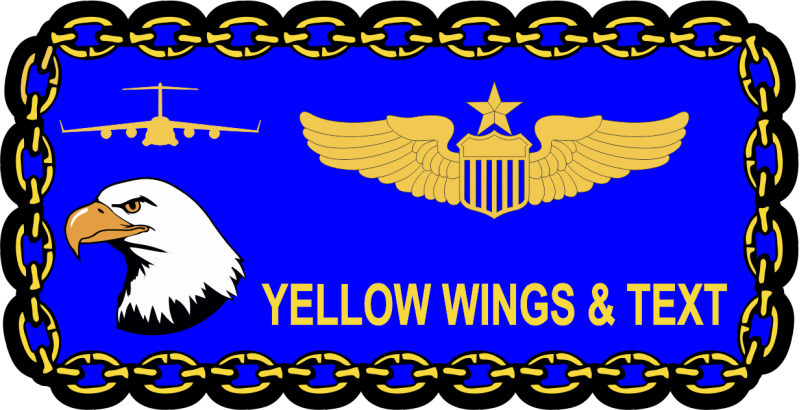 436 AW Safety Blue Name Tag