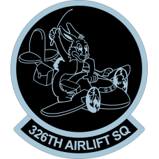 Image for 326 AS Bunny Flying Black-Out Patch
