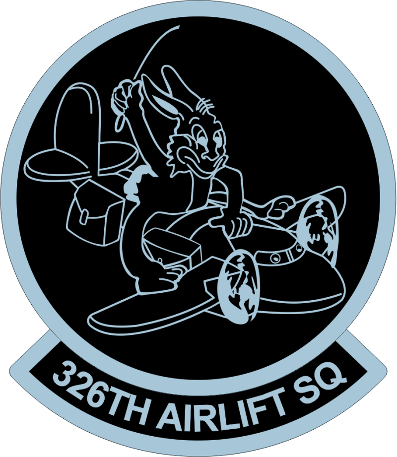 326 AS Bunny Flying Black-Out Patch