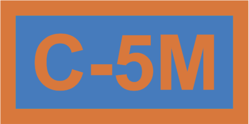 9 AS C-5M Blue Pocket Tab