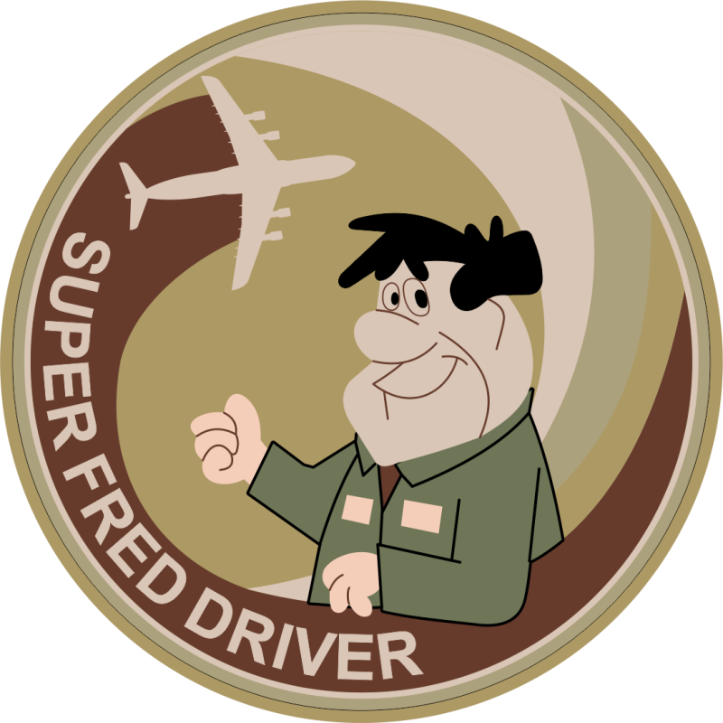 9 AS Flintstone Subdued PVC Patch