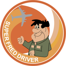 Image for 9 AS Flintstone Orange PVC Patch