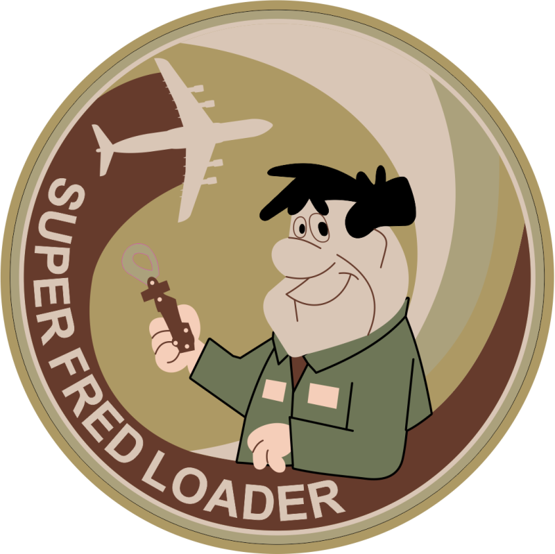 9 AS Flintstone Fred Loader Desert Patch