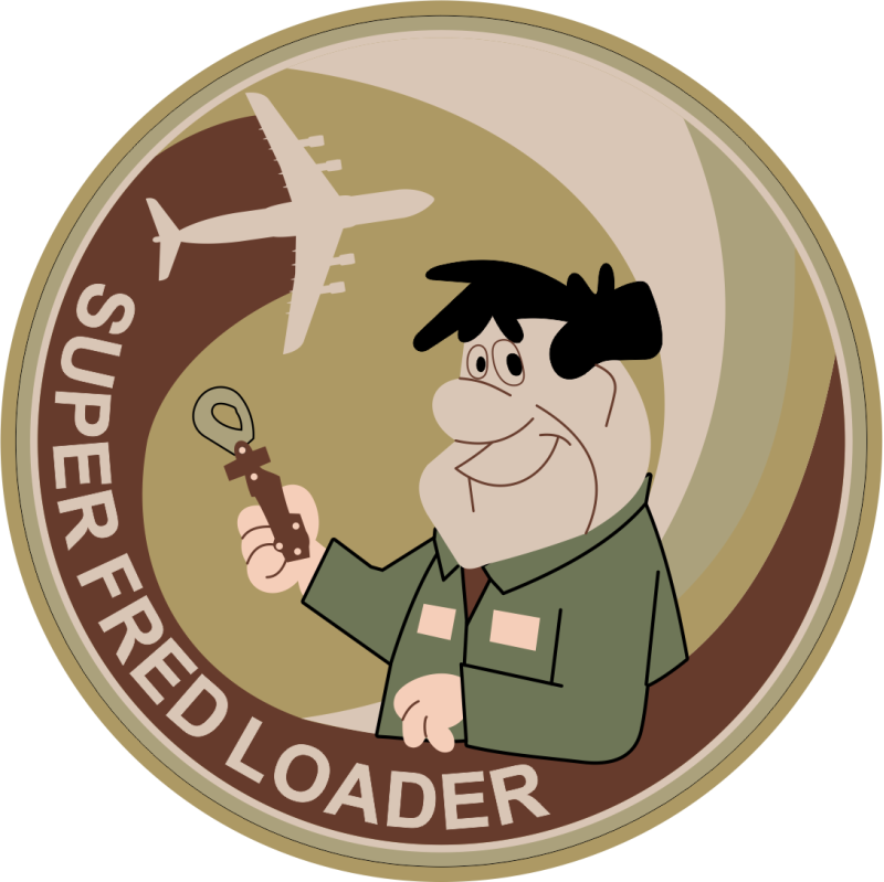 9 AS Flintstone Fred Loader Subdued PVC Patch