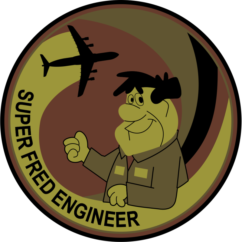 9 AS Super Fred Engineer OCP PVC Patch