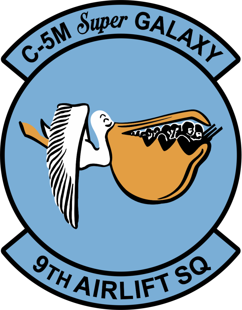 9 AS C-5M Super Galaxy Lt Blue Patch