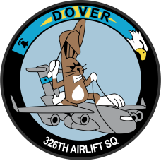 Image for 326 AS Flying Bunny on C-17 Aircraft Full Color Patch