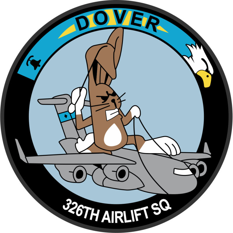 326 AS Flying Bunny on C-17 Aircraft Full Color Patch