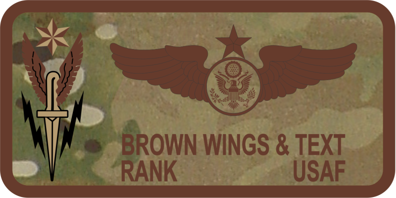 6 SOS OCP Dagger Name Tag