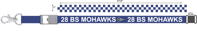 28 BS Navy Lanyard