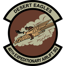 Image for 40 EAS Desert Eagles Patch Black Border