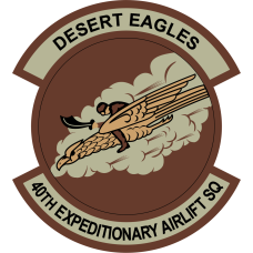 Image for 40 EAS Desert Eagles Patch Brown Border
