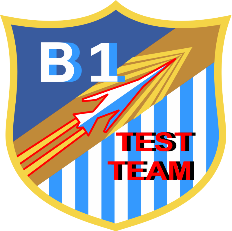 B-1 Test Team Full Color Patch