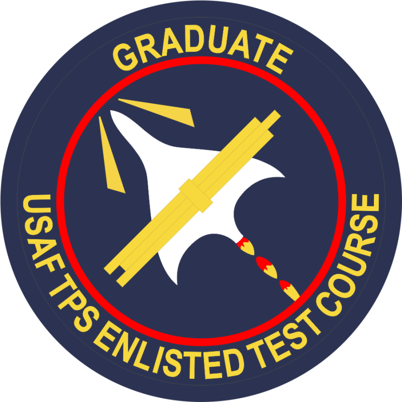 418 FLTS Graduate Enlisted Test Full-Color Patch