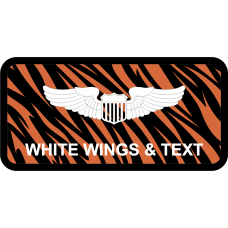 Image for 418 FLTS Black Border Tiger Stripe Name Tag