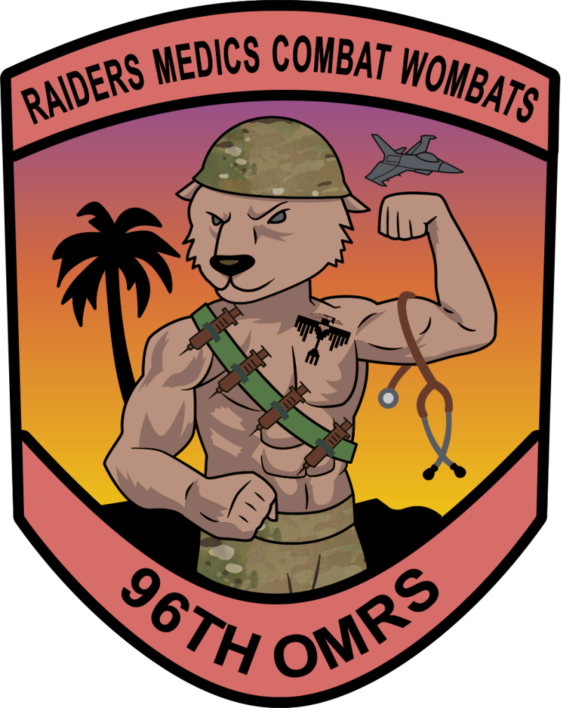 96 OMRS Raiders Medics Combat Wombats Patch