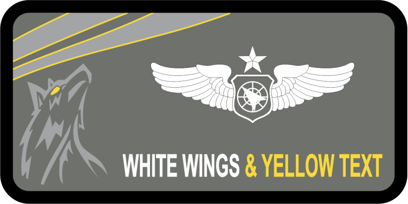 3 OSS Aurora/Wolf Name Tag