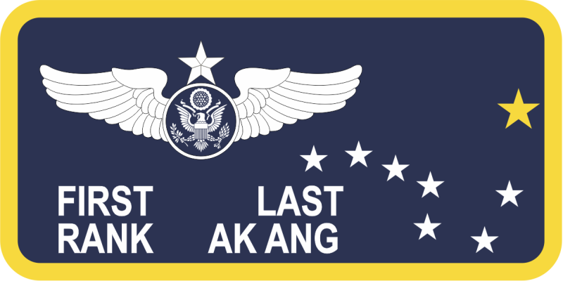 144 AS Big Dipper On the Right-Side Navy Name Tag