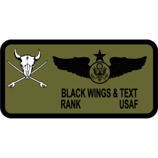 Image for 37 HS OD Green Bison Name Tag