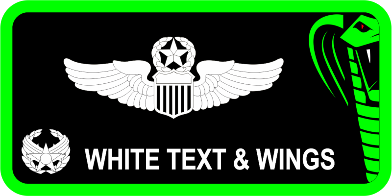 582 OSS Friday Black Name Tag