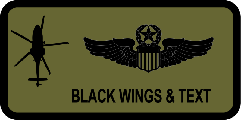 37 HS OD Green MH-139 Name Tag
