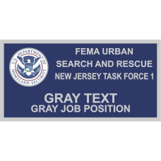 Image for DHS FEMA New Jersey Task Force 1 Name Tag