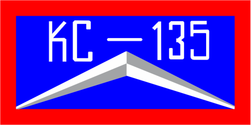 93 ARS KC-135 Blue B-G Red Border Pocket Tab