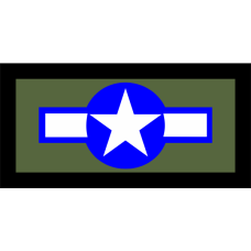 Image for 384 ARS USAF Roundel Star Dark Green Pocket Tab