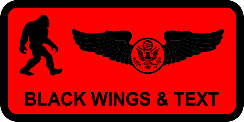 336 TRG Bigfoot Name Tag