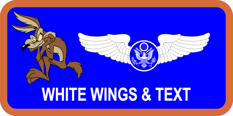 731 EATKS Blue B-G Wile Coyote Name Tag