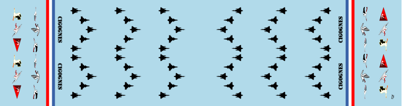 Cigognex 25 Blue Flight Scarf, France