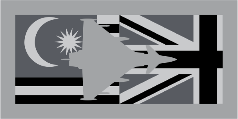 RAF Coningsby XI Fighter Sq Black/Gray Pocket Tab