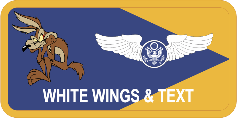 731 EATKS Wile Coyote Name Tag 