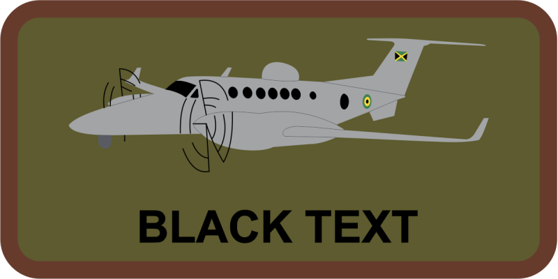 Jamaica Defence Force OD Green Name Tag