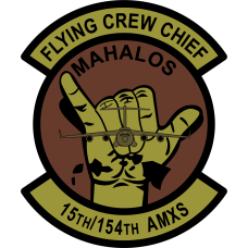 Image for 15th / 154th AMXS Mahalos OCP Embroidered Patch