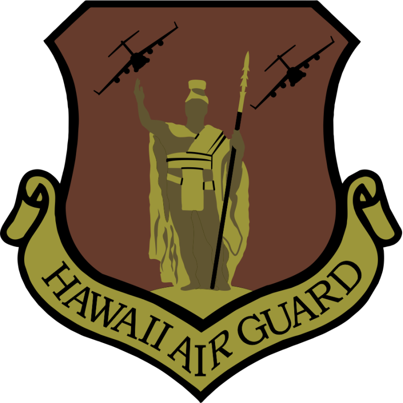 204 AS King Kamehameha Hawaii Air Guard OCP Patch PVC