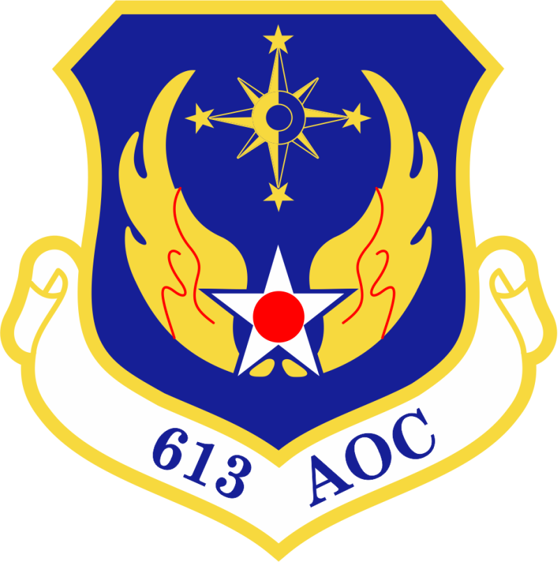 613 AOC Compass Rose, Four Stars Full Color Patch